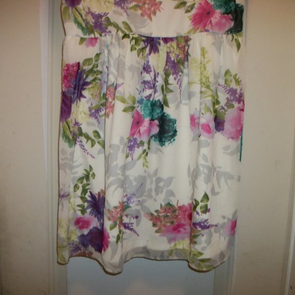 DEMURE SOFT GIRL COQUETTE COTTAGECCORE BOHO LOVELY FLORALS DRESS M - Picture 3 of 5